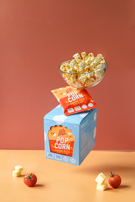 photo en levitation popcorn
